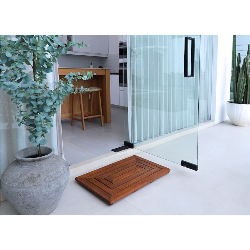 Nordic Style Premium Oiled Teak Shower Mat