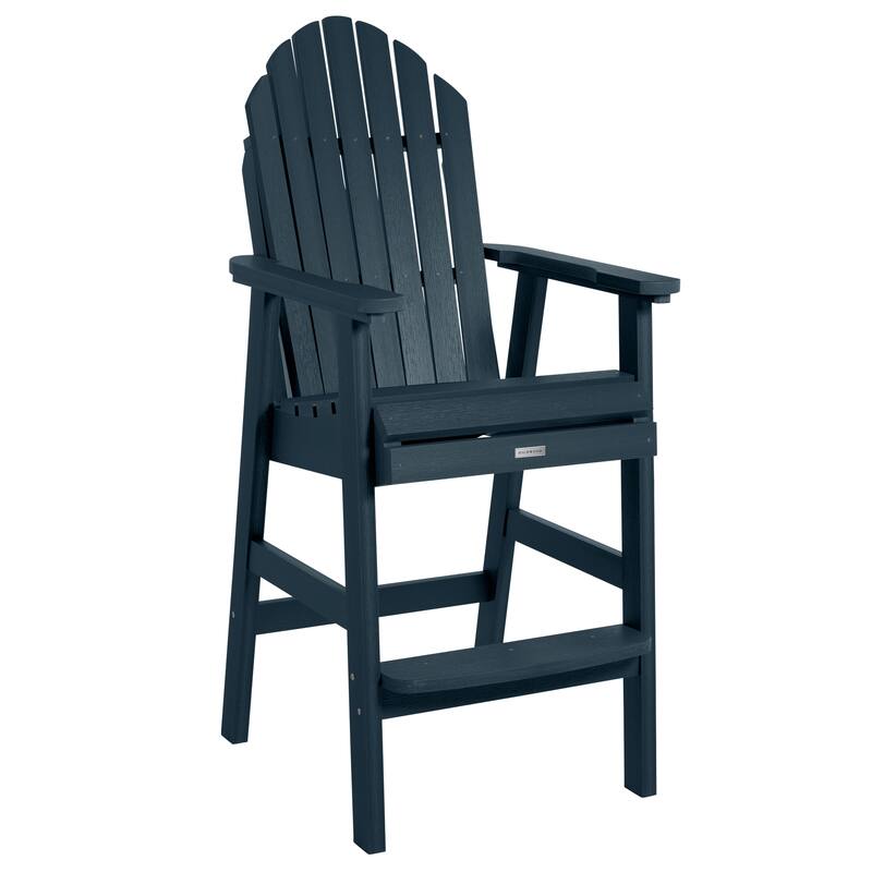 HIGHWOOD Hamilton Outdoor Bar Height Deck Chair - Federal Blue