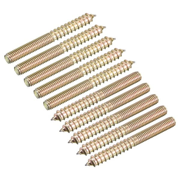 Hanger Bolts Double Ended Thread Dowel Screws for Wood Furniture 80pcs