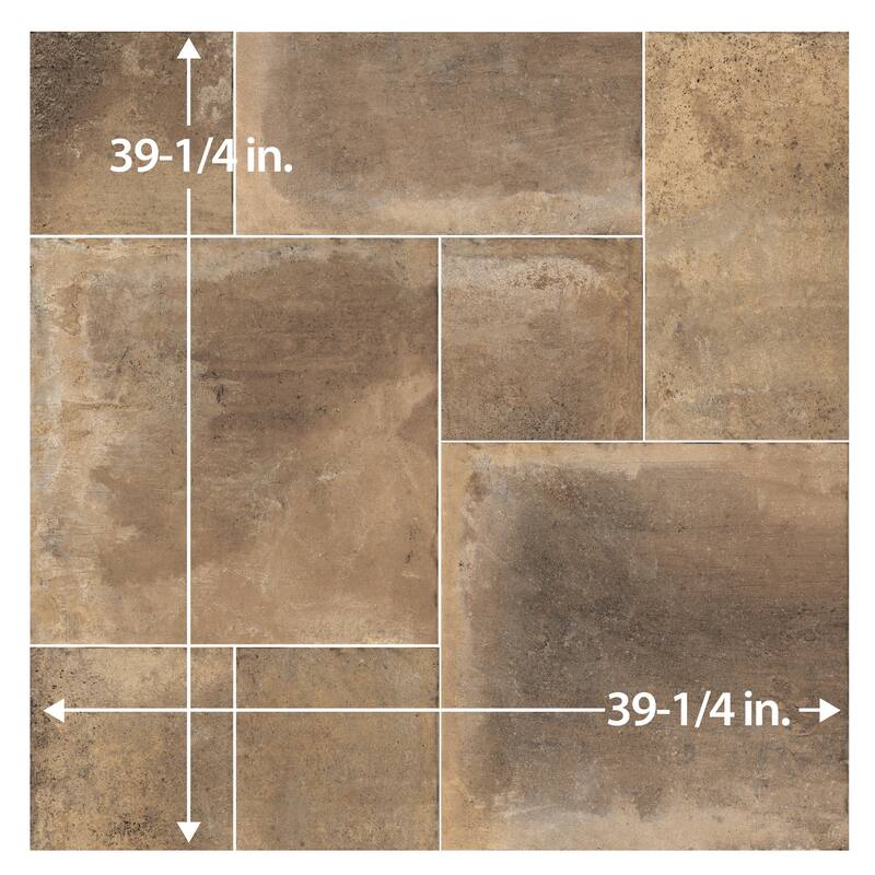 Merola Tile Adobe Terra Modular 39-3/8" x 39-3/8" Porcelain Floor and Wall Tile