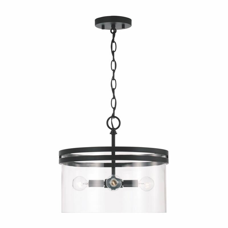 Fuller 4-light Convertible Semi-Flush/ Pendant