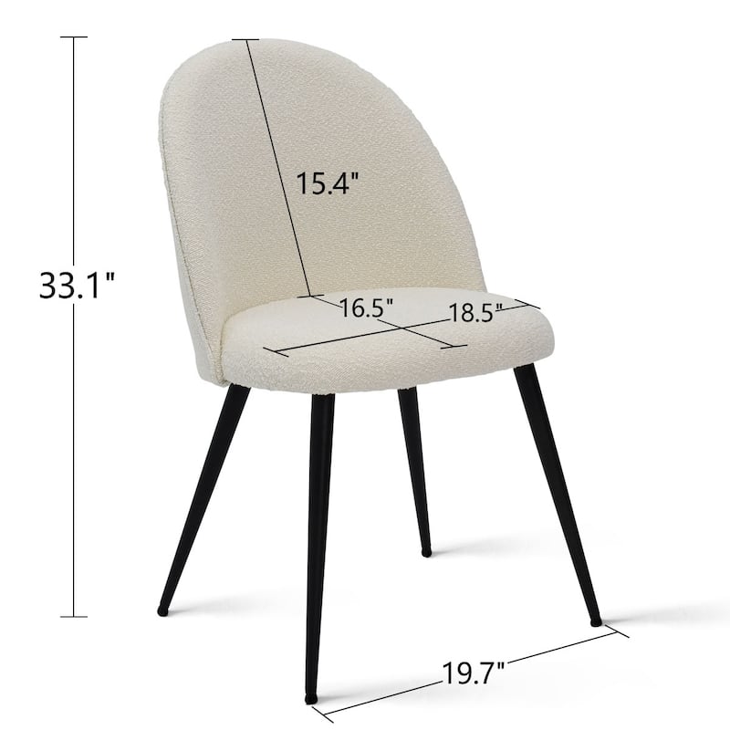 Contemporary Beige Dining Chair (Set of 4)