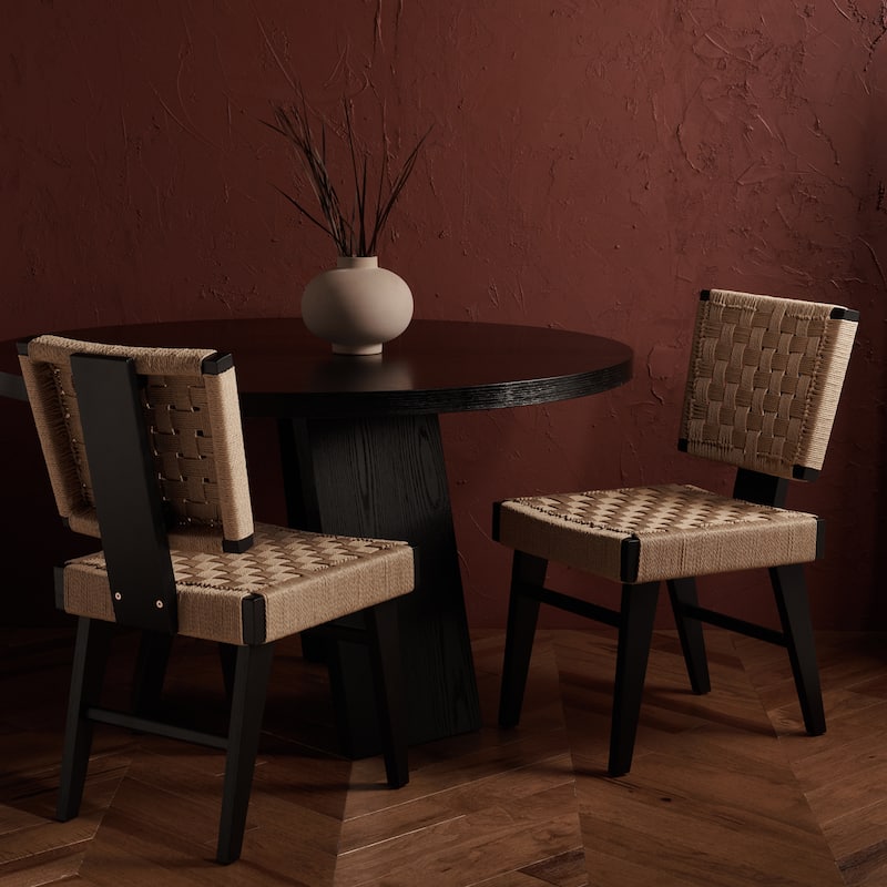 SAFAVIEH Couture Emilio Woven Accent Chair - 25 in. W x 26 in. D x 31 in. H