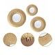 preview thumbnail 6 of 13, 3-Piece Gold Metal Round Wall Mirror Set - 22.25" Diameter x 2.36" D