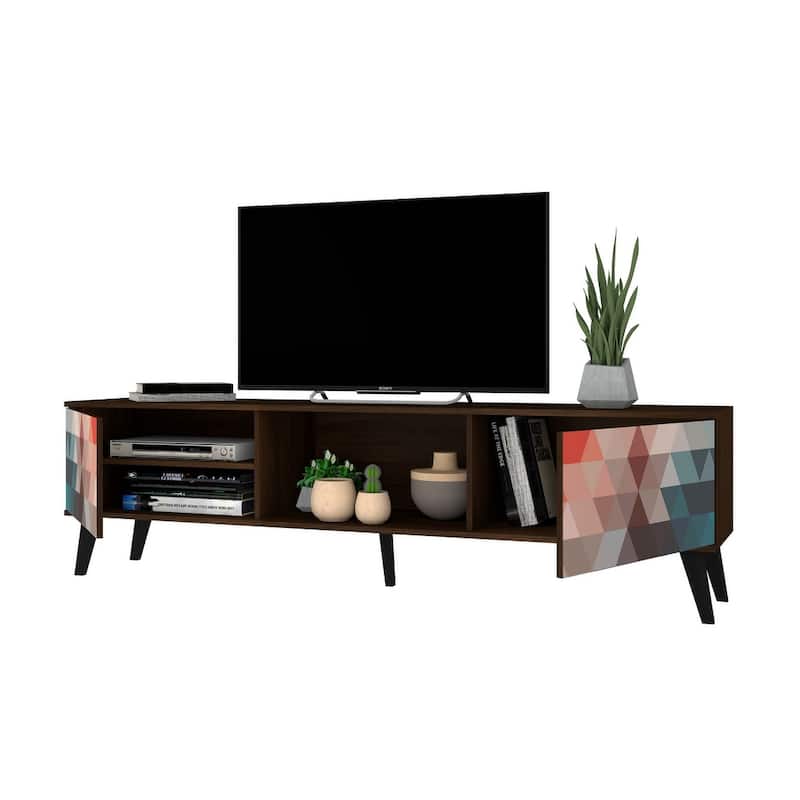 Manhattan Comfort Takajarvi Mid Century Modern Media Cabinet