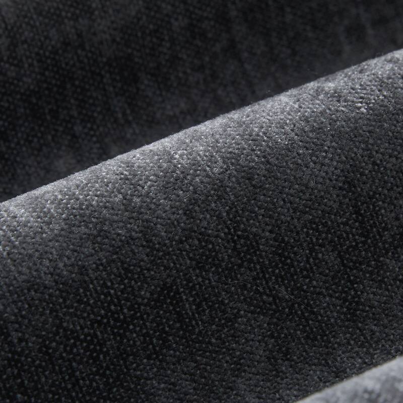104x60" L-Shape Sectional Sofa, Dark Gray Chenille, Multifunctional Armrest, Storage Ottoman, Tufted Design
