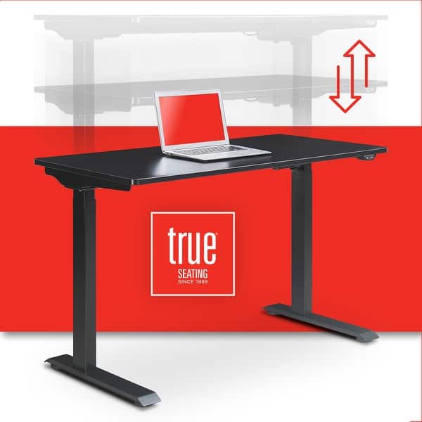 True Seating Ergo Electric Height Adjustable Standing Desk On Sale