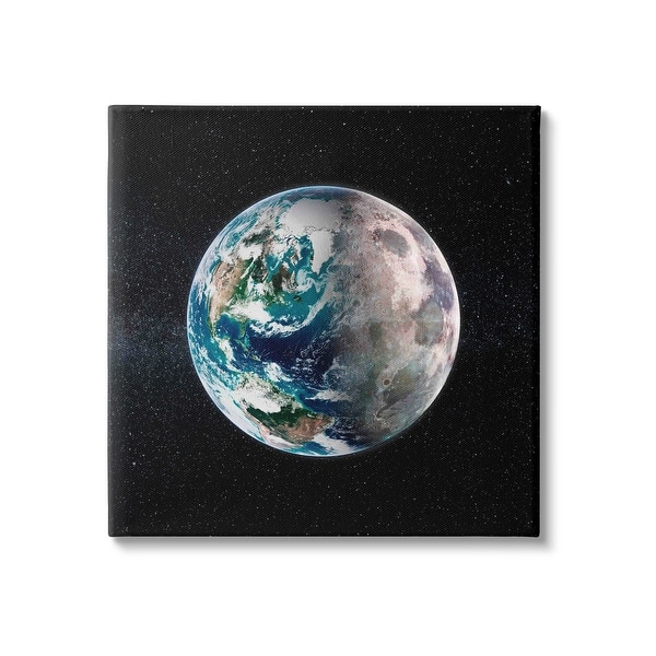 slide 2 of 13, Stupell Earth in Galaxy Canvas Wall Art Design by Grace Popp 17 x 17