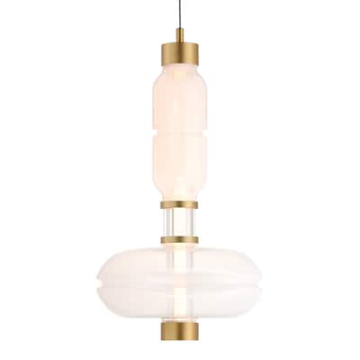 Studio M SM18592 Gusto 22" Tall LED Abstract Pendant with Hand-Blown
