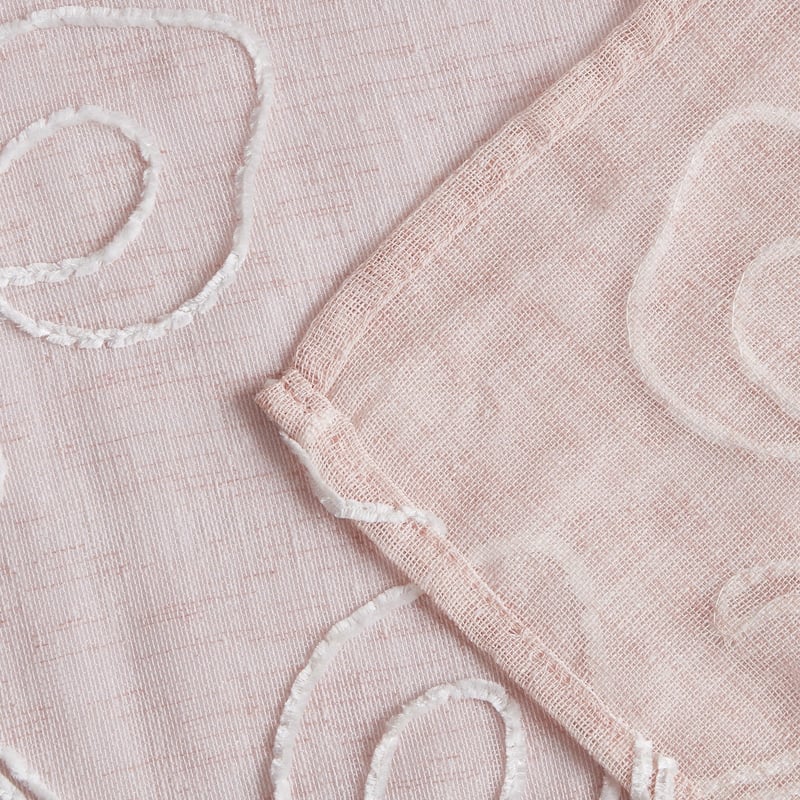 Dainty Home Stella Chenille Embroidered Shower Curtain