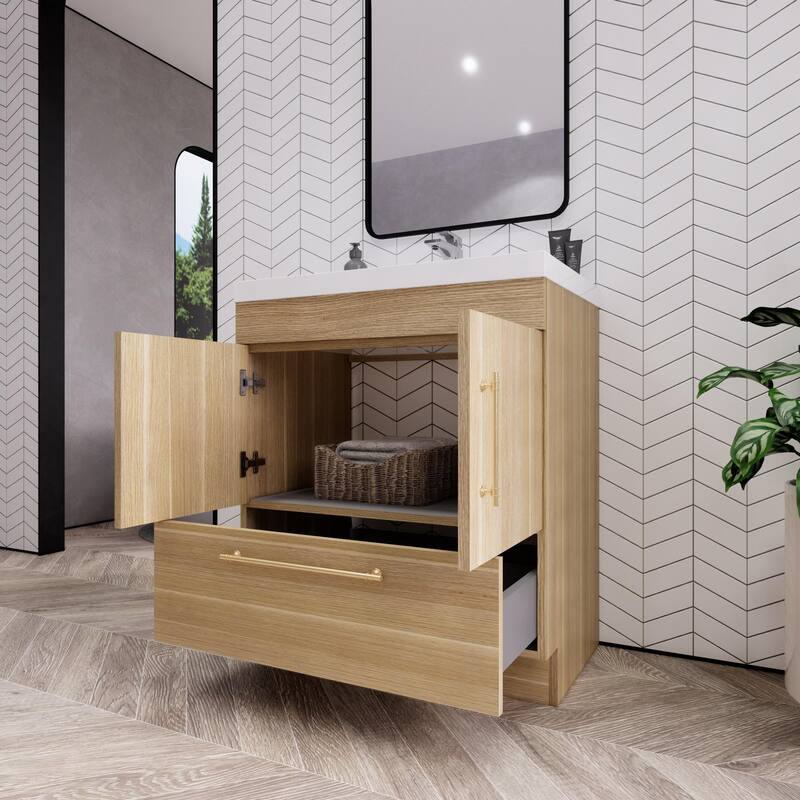 Eliza 30'' Freestanding Vanity with Single Sink