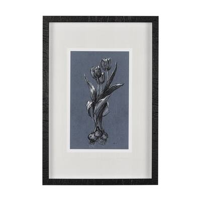 Botanical Sketches I (Blue) Framed Art Print