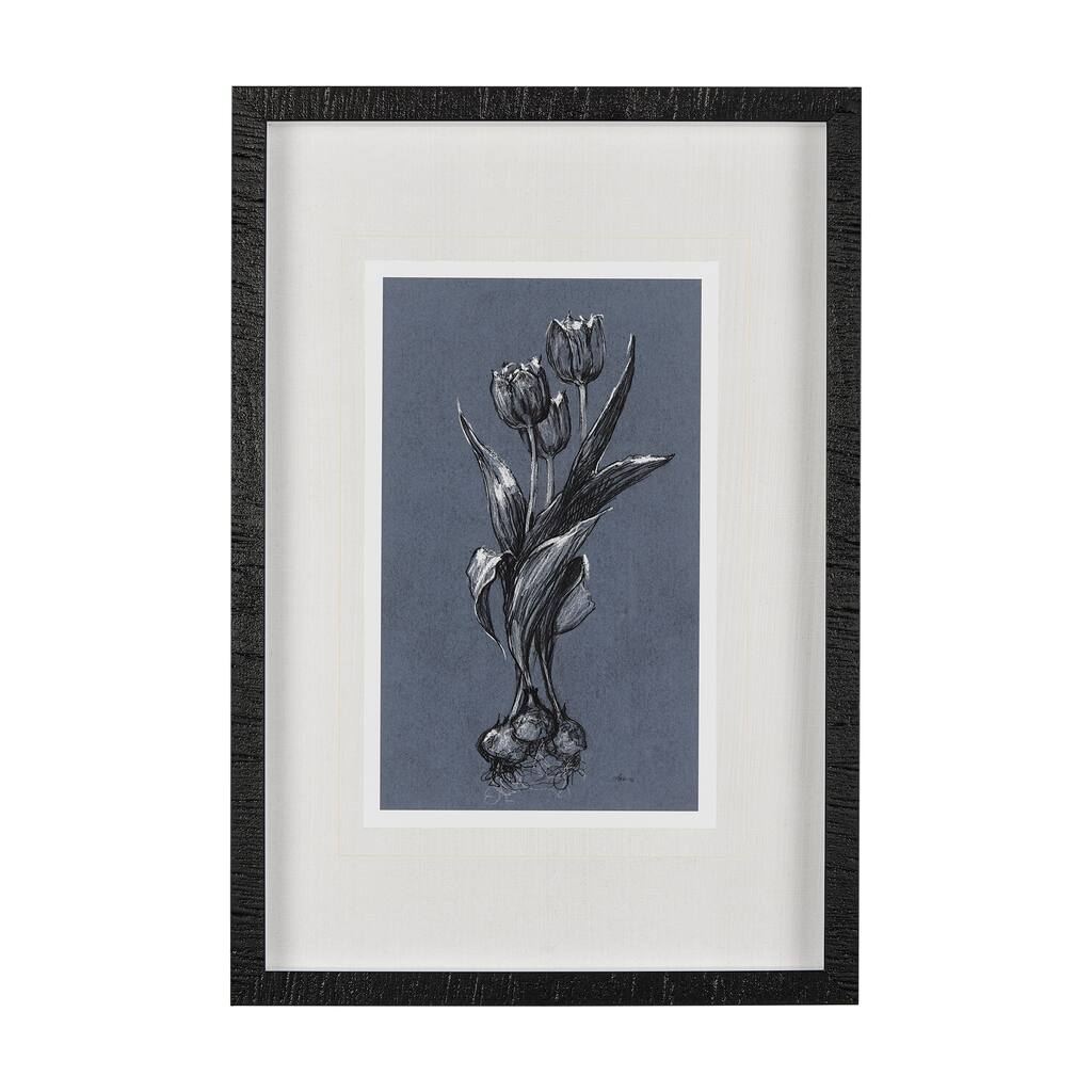 Botanical Sketches I (Blue) Framed Art Print