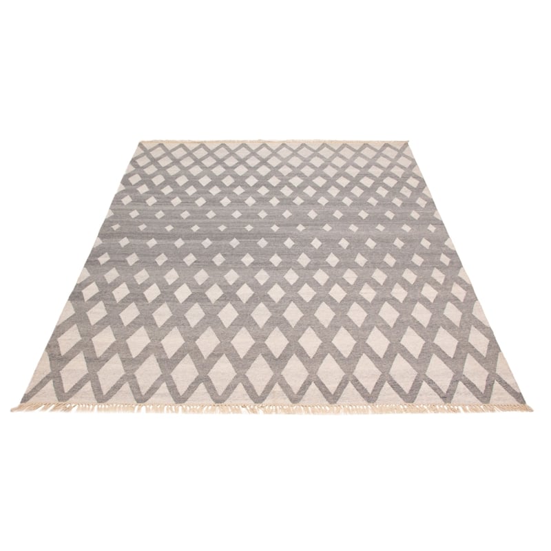 Ankara FW Grey Kilim 8'1" x 9'8" - 8'1 x 9'8
