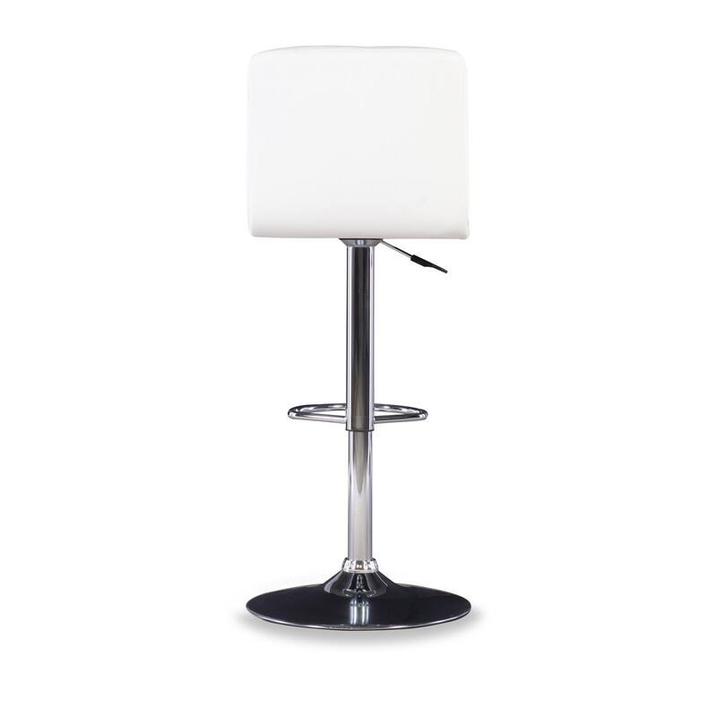 Roxie Faux Leather Adjustable Height Bar Stool