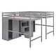 preview thumbnail 5 of 7, Twin Over Twin Bunk Bed with Roof, Slide and Ladder