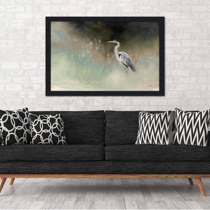 "Peaceful Egret Teal" Print on Acrylic