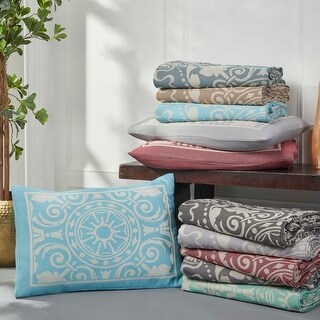 Cotton Blend Oversized Vintage Medallion Bedspread Set by Superior