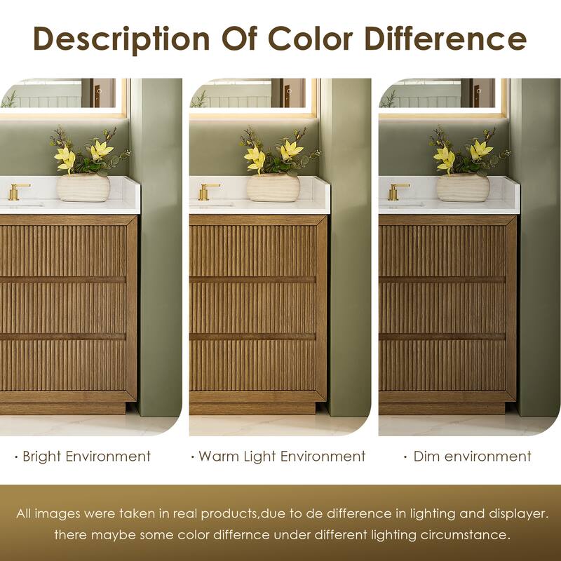 Navan 20" Freestanding Linen Cabinet in Weathered Brown - 20"x72"