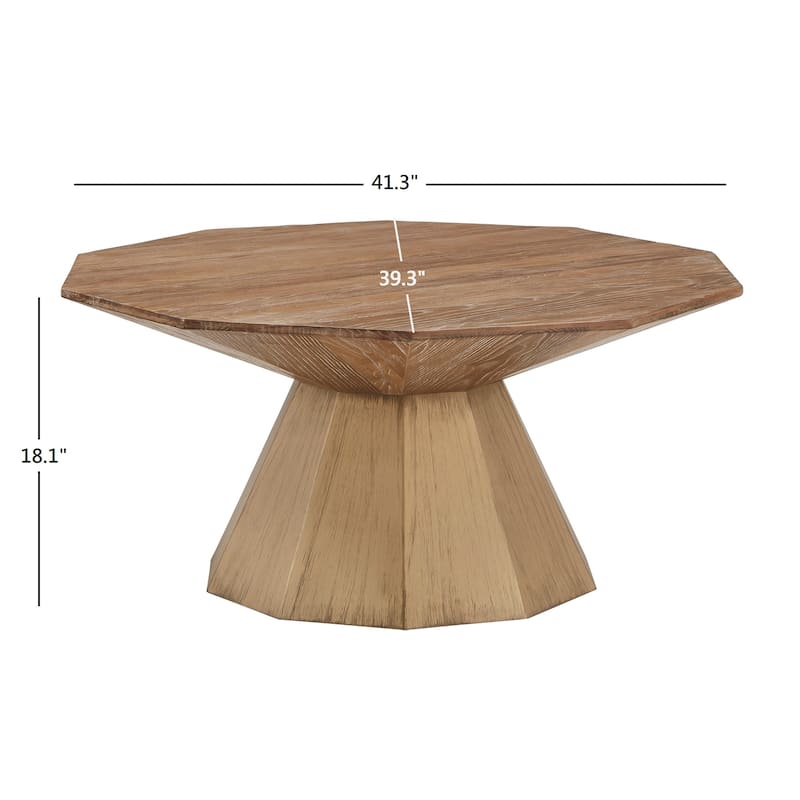 Bach Antique Gold Reclaimed Style Decagon Table Set by iNSPIRE Q Bold