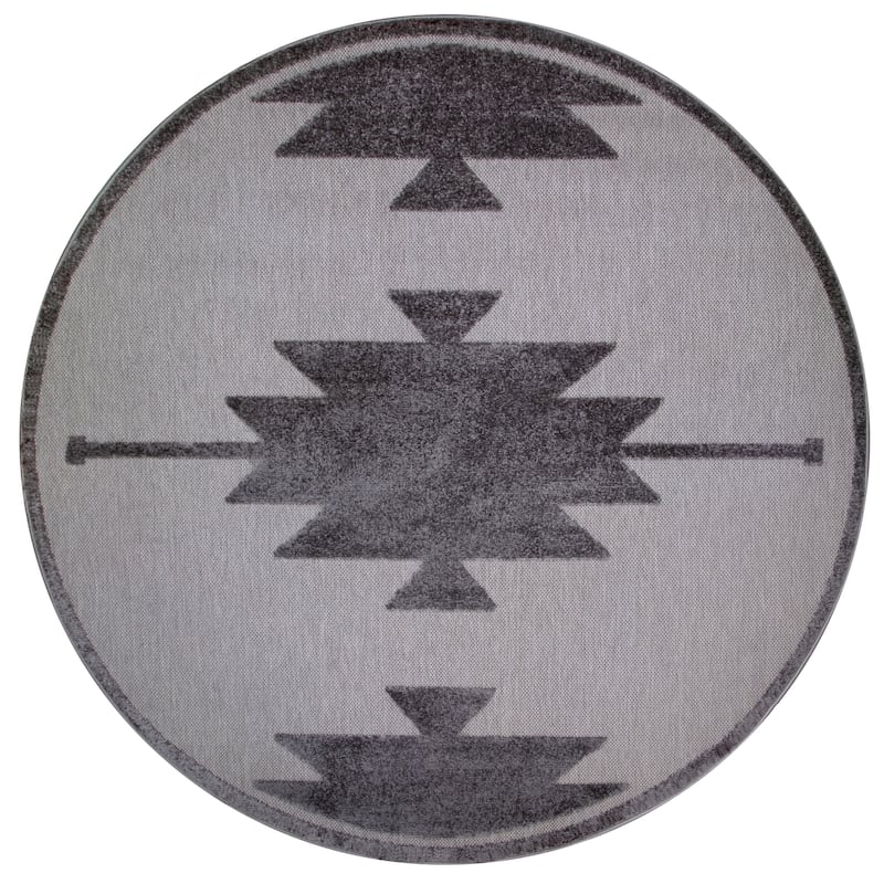 Leick Home 596643 Tegan Southwestern Indoor Outdoor Area Rug Runner 2'x8'