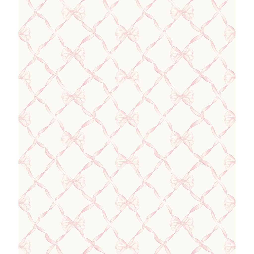 LoveShackFancy Baby Bow Pink Jam Peel and Stick Wallpaper