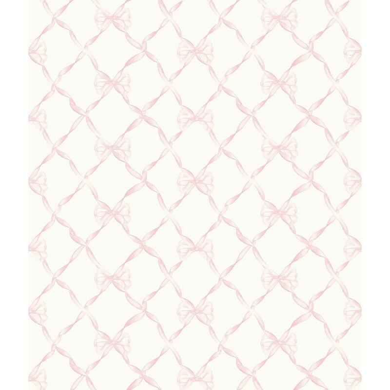 LoveShackFancy Baby Bow Pink Jam Peel and Stick Wallpaper