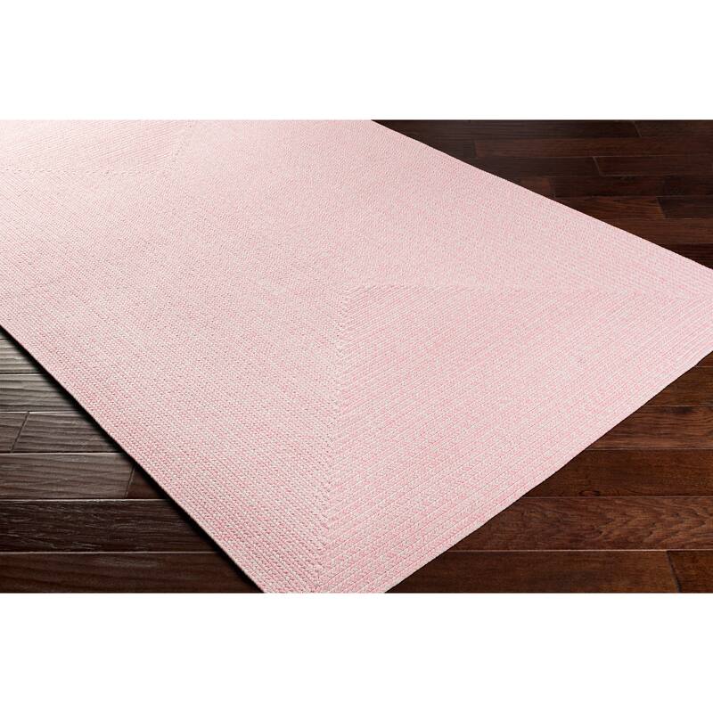 Livabliss Sharrah Indoor/ Outdoor Solid Braided Area Rug