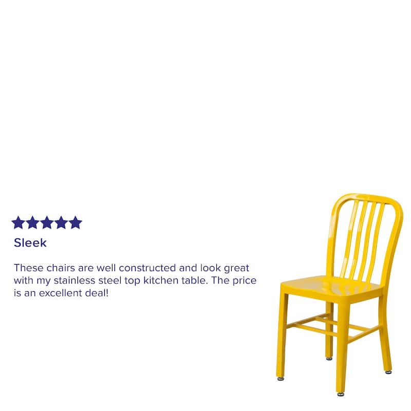 Metal Indoor-Outdoor Chair - 15.5"W x 20"D x 33.25"H