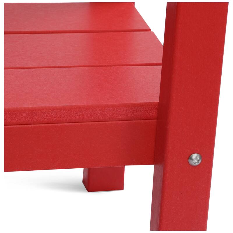 Laguna Hdpe All Weather Outdoor Patio Two Shelf Table