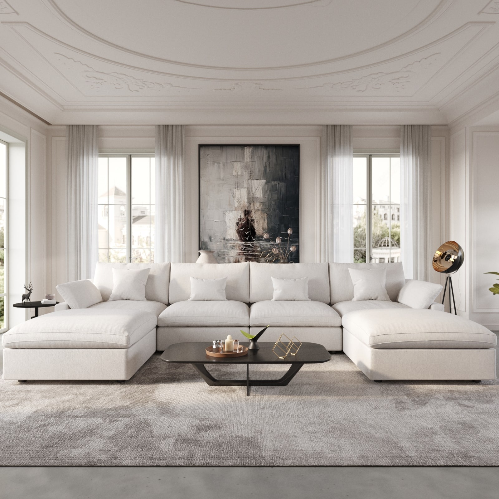 Option Off white(4 seats+2 ottoman)