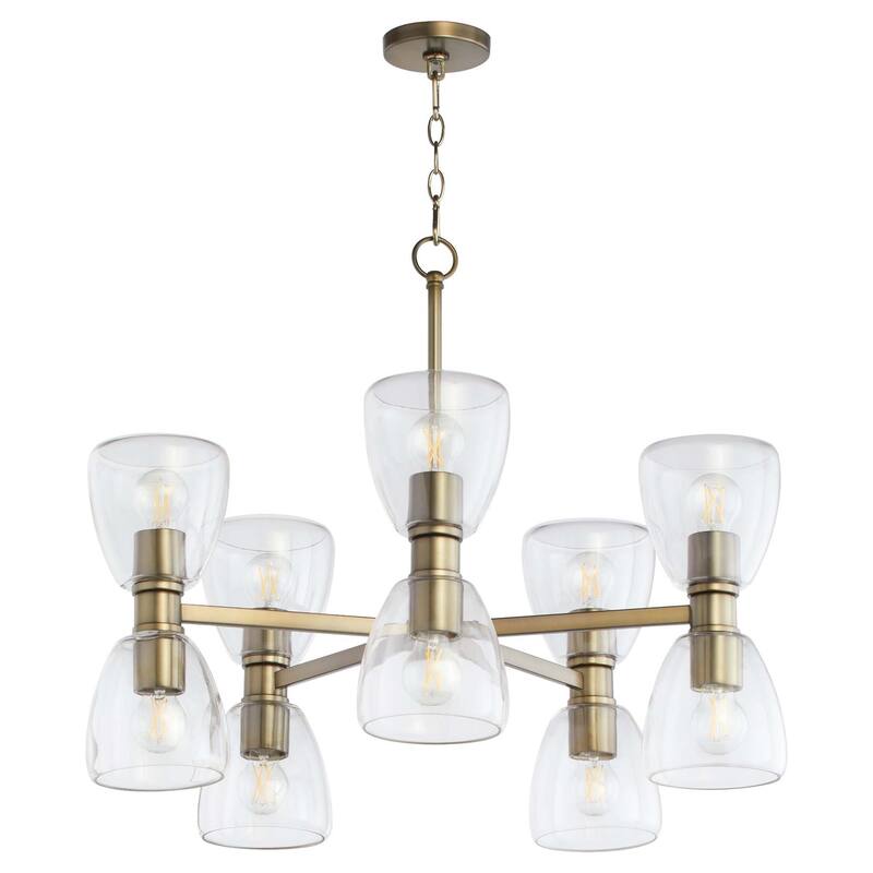 Quorum International 615-10 Relo 10 Light 30" Wide Chandelier