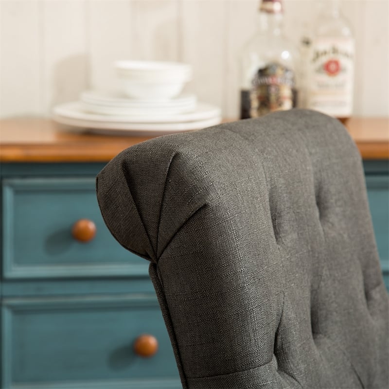 Solid Wood Tufted Parsons Dining Chair (Set of 2)