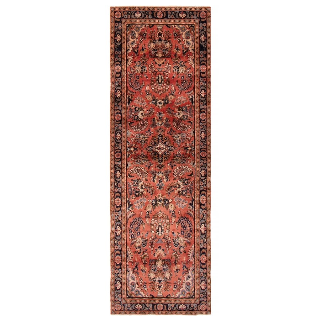 ECARPETGALLERY Hand-knotted Andelz Copper Wool Rug - 3'0 x 9'8