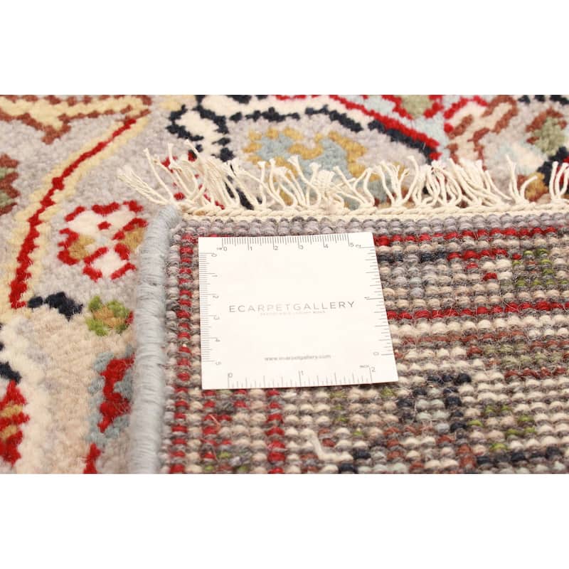 ECARPETGALLERY Hand-knotted Serapi Heritage Light Grey Wool Rug - 2'8 x 9'10