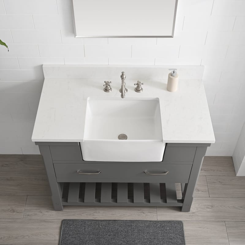 Sudio Design Wesley 42" Bathroom Vanity - 42" Single Sink - Grey