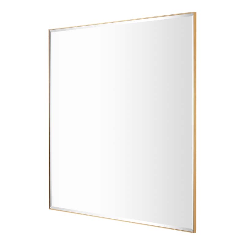 Aluminum Framed Rectangle Beveled Bathroom Wall Mirror