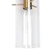 Alva Black Gold 3-Light Modern Vanity Lights Bathroom Light Fixture with Cylinder Shades - 19.5" L x 6" W x 11" H
