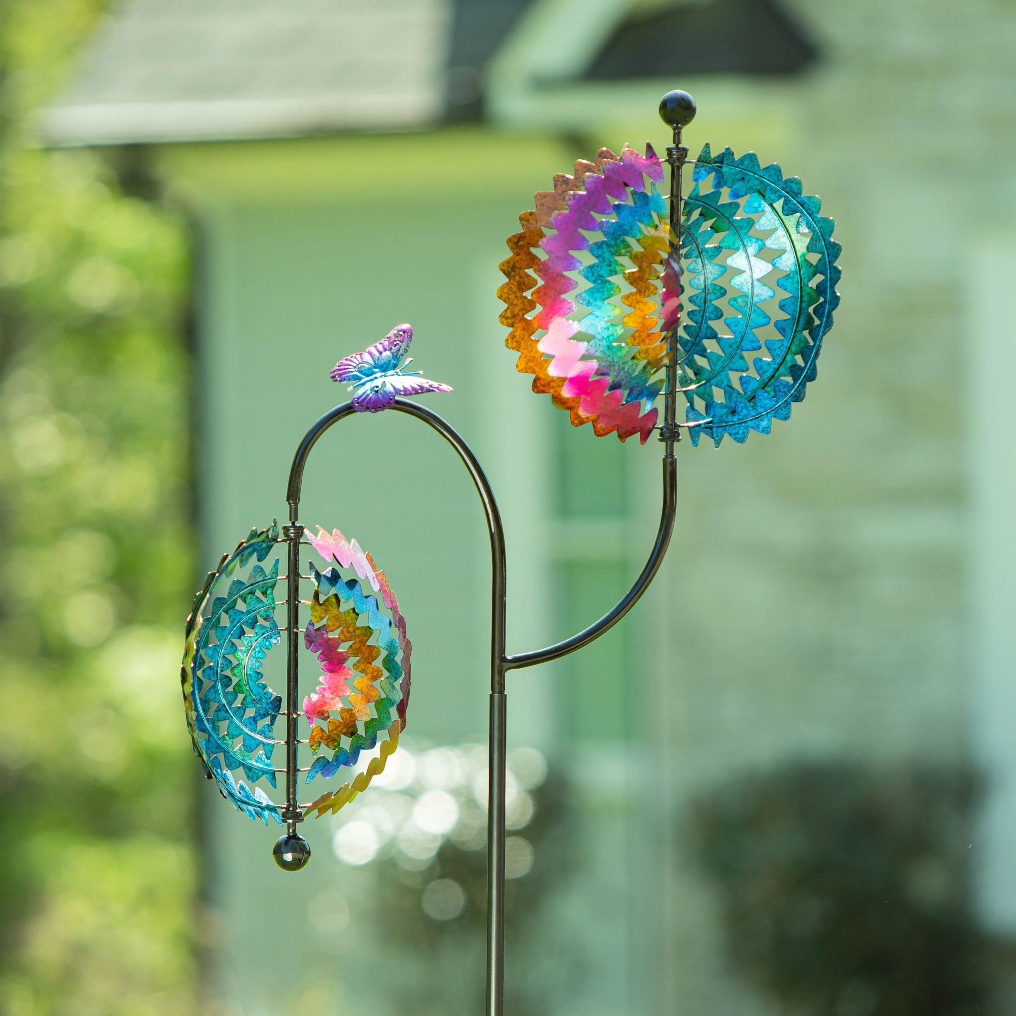 73 in. Rainbow Whirl Wind Spinner