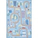 preview thumbnail 15 of 20, Nuloom Chalea SpinClean Kids Town Machine Washable Area Rug