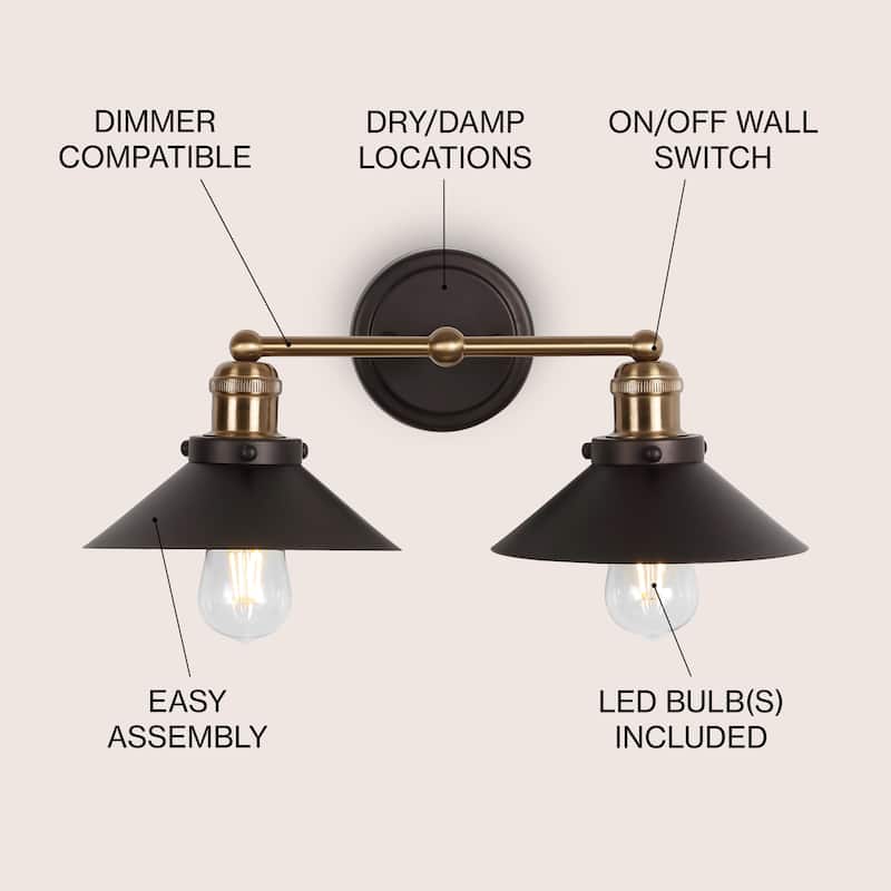 Florence Metal Shade Sconce, by JONATHAN Y