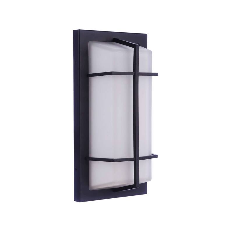 Craftmade ZA6112 Bulkhead Rectangular 2 Light 8" Wide Flush Mount - Textured Black