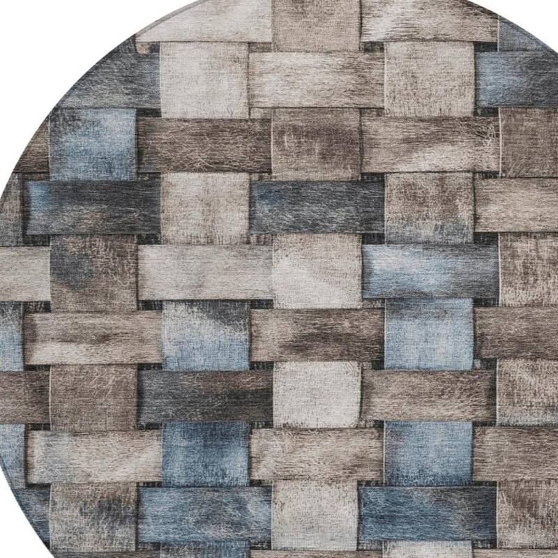 HomeRoots Striped Transitional Rectangle Outdoor Rug