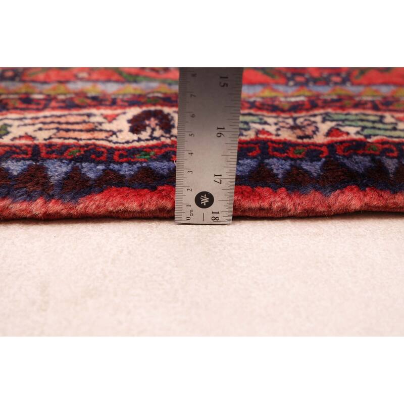 ECARPETGALLERY Hand-knotted Andelz Red Wool Rug - 2'11 x 9'8