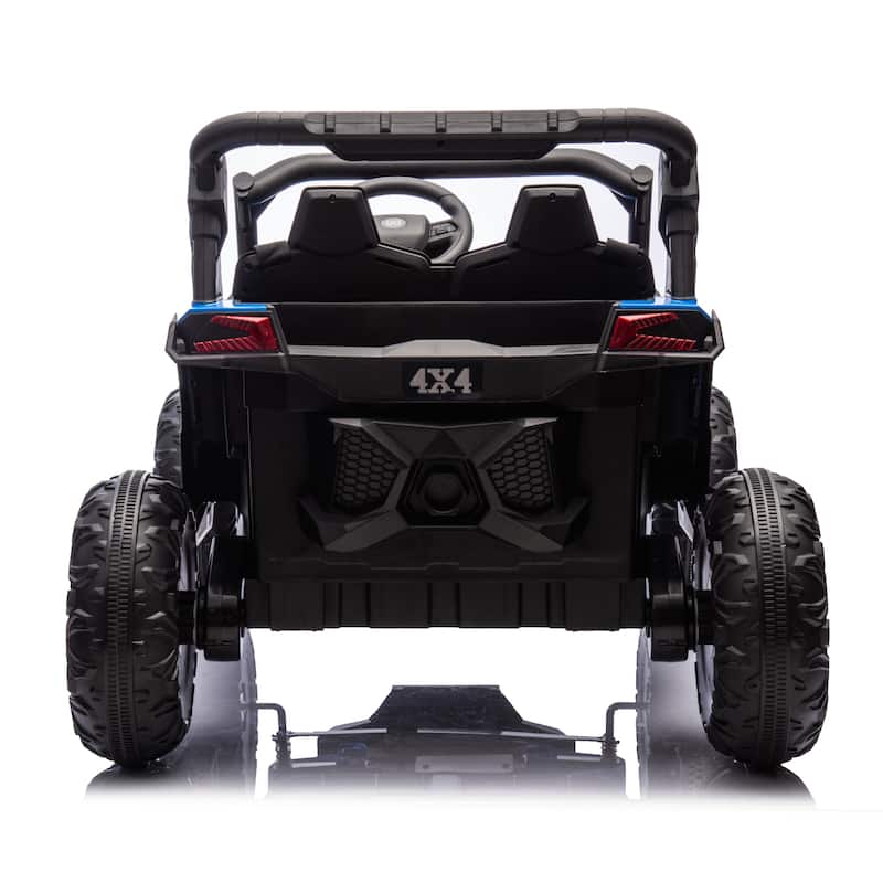 24V 2-Seater Kids Ride On UTV W/Parents Remote Control,4-Wheel Suspension,Slow Start,Large wheel,Anti-collision bar,LED