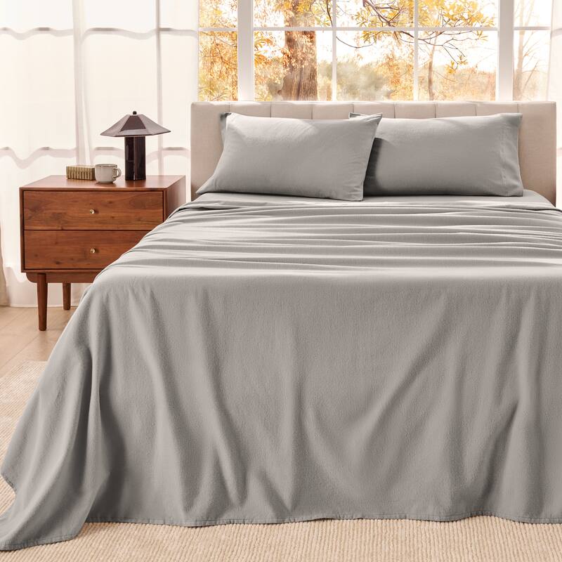 Bare Home Organic Cotton Flannel Sheet Set
