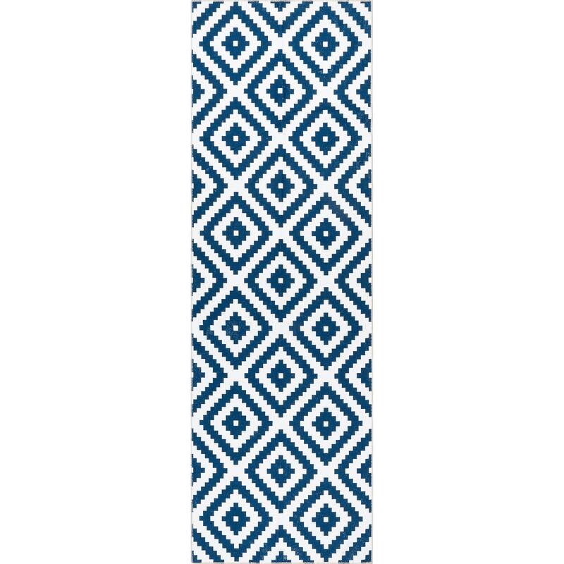 Nuloom Kellee SpinClean Machine Washable Modern Diamonds Area Rug