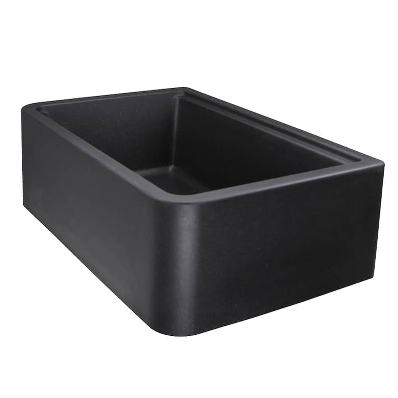 Highpoint 29.75in Granite Composite Workstation Farmhouse Sink - 29.75" x 19.75" x 9.75"