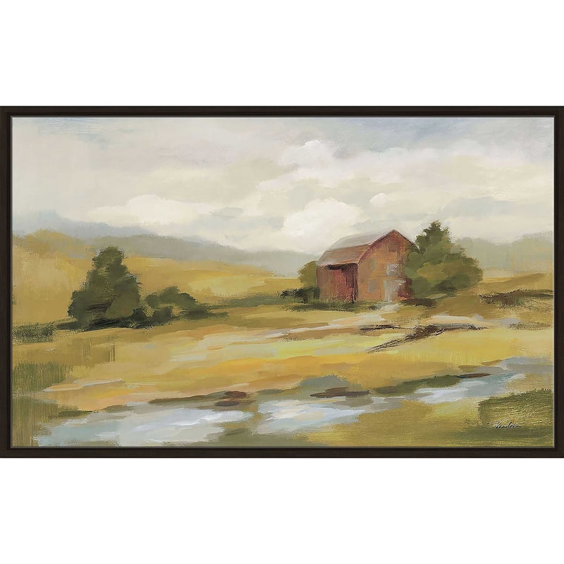 "Springtime Farm Neutral" Print on Floating Canvas