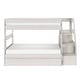 preview thumbnail 4 of 14, Modern Farmhouse Twin Over Twin Bunk Bed with Staircase and Trundle